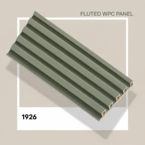 Sage Green WPC Louver Panel (1926) – 9.5 ft × 6 in | 23 mm Thickness