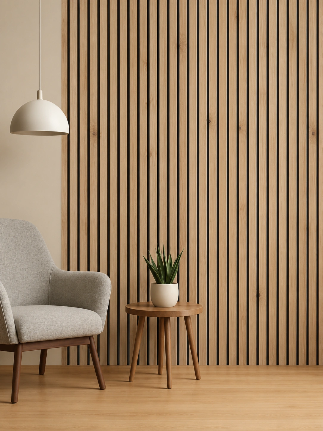 Premium Wood Finish Fluted Wall Panel – IN-2050 | 10 ft x 1 ft - Image 2