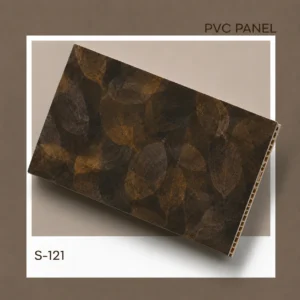 Premium Dark Abstract PVC Wall Panel – S-121 | 10 ft x 10 in