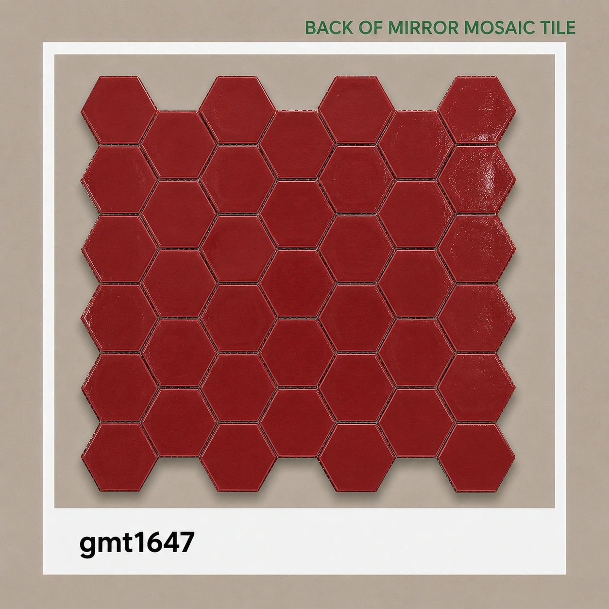 Gold Hexagon Mirror Mosaic Tile | Self-Adhesive Peel & Stick Wall Tile | 1 x 1 ft | GMT 1647 Gold Hexagon Mirror Mosaic Tile | Self-Adhesive Peel & Stick Wall Tile | 1 x 1 ft | GMT 1647 - Image 3