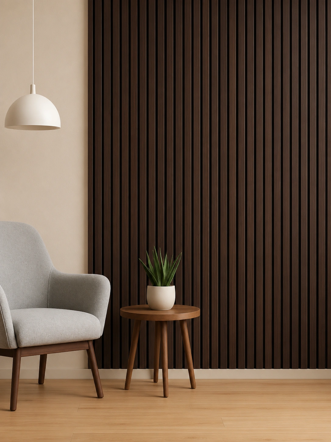 Premium Walnut Fluted Wall Panel – IN-2003 | 10 ft x 1 ft - Image 2