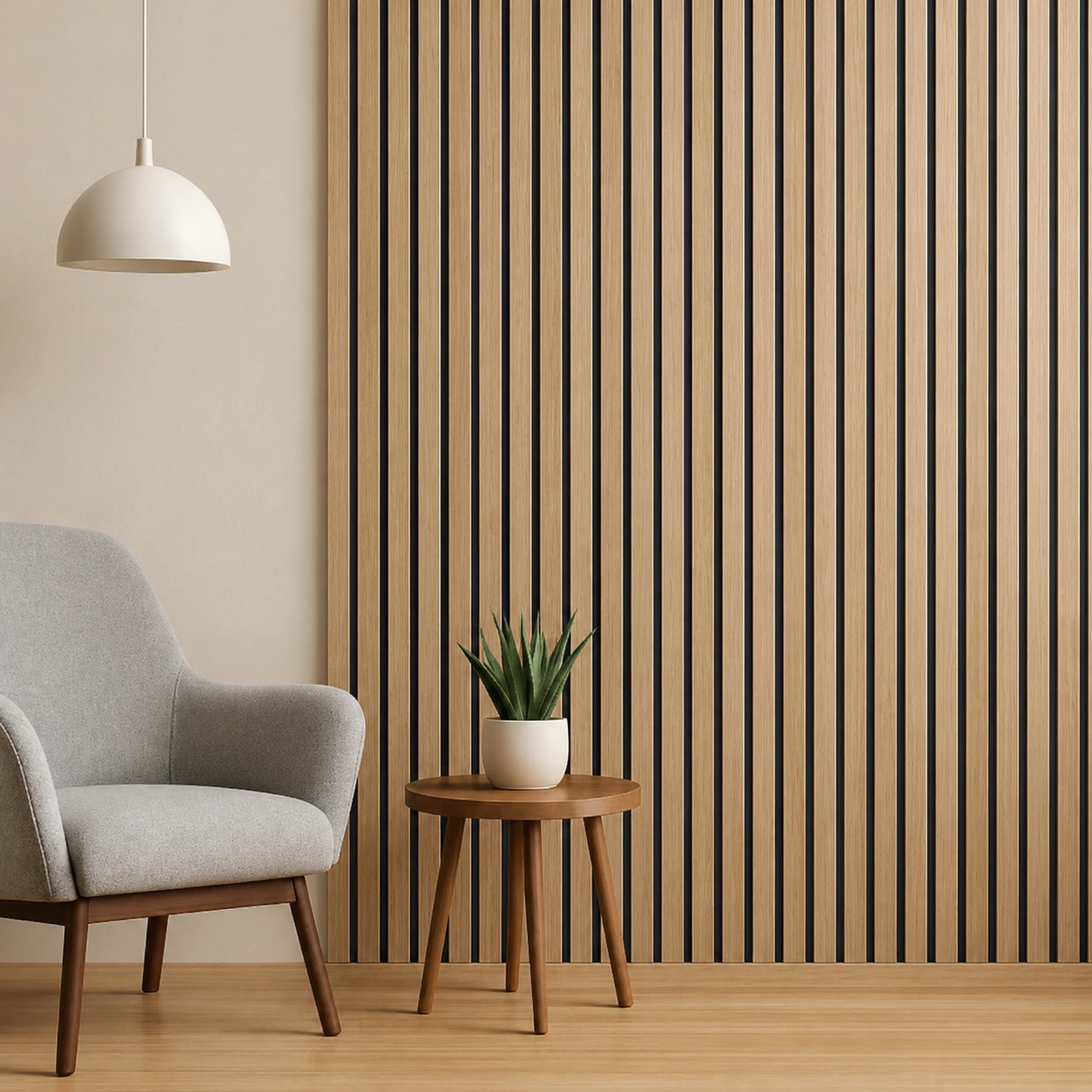 Product Title Premium Oak Wood Fluted Wall Panel – IN-2004 | 10 ft x 1 ft - Image 2