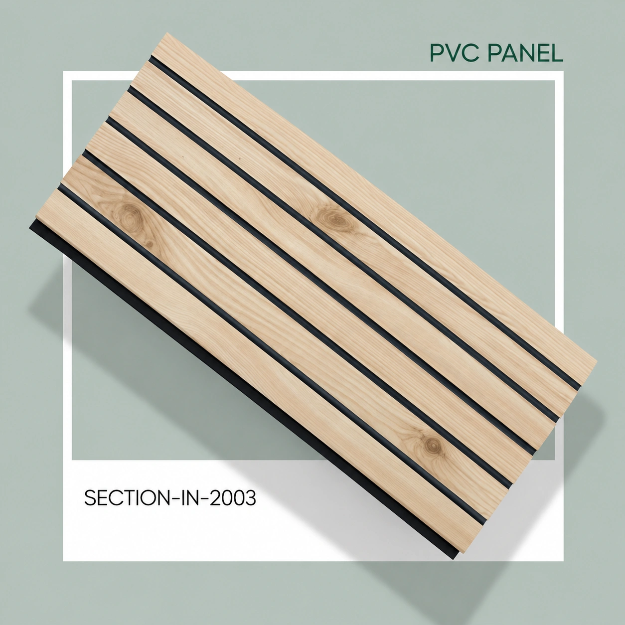 Premium Wood Finish Fluted Wall Panel – IN-2050 | 10 ft x 1 ft