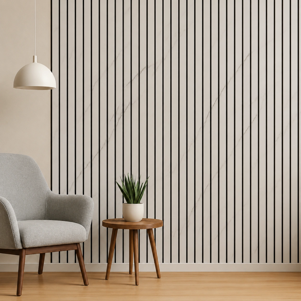 Premium White Marble Fluted Wall Panel – IN-3003 | 10 ft x 1 ft - Image 2