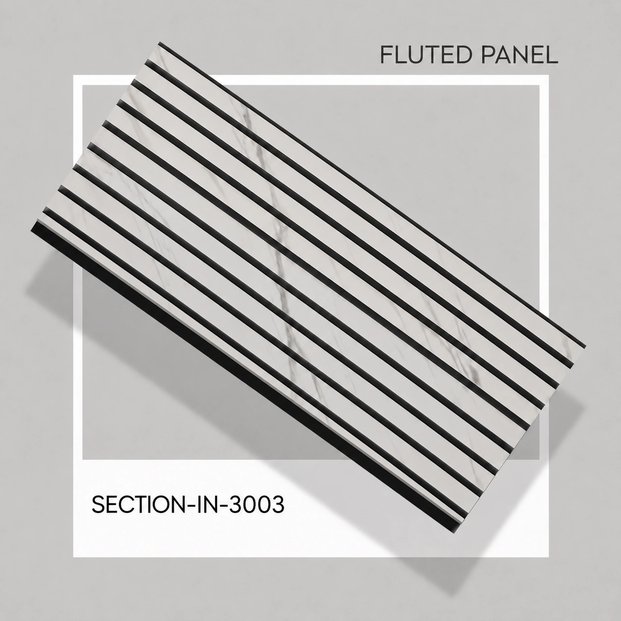 Premium White Marble Fluted Wall Panel – IN-3003 | 10 ft x 1 ft