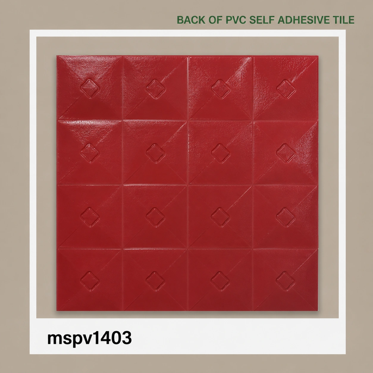 Premium Geometric PVC Self-Adhesive Mosaic Wall Tile MSPV1403 | 1x1ft - Image 3