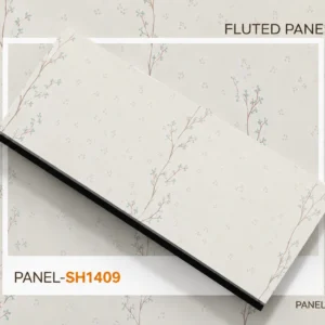 PVC Decorative Wall Panel SH1409 | Elegant Floral Vine Finish | 10ft x 10inch