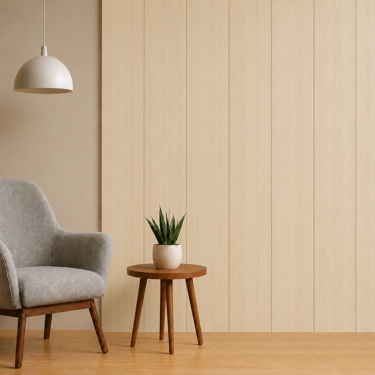 PVC Decorative Wall Panel SH146 | Light Wood Finish | 10ft x 10inch - Image 2