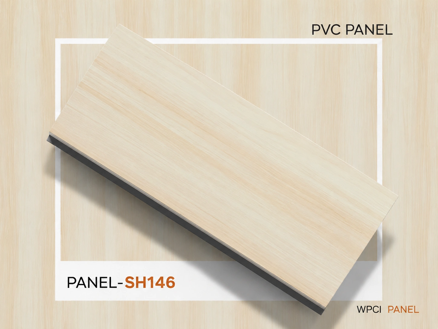 PVC Decorative Wall Panel SH146 | Light Wood Finish | 10ft x 10inch