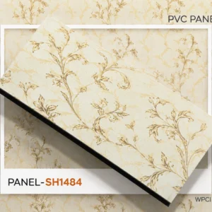 PVC Decorative Wall Panel SH1484 | Classic Beige Floral Vine Finish | 10ft x 10inch