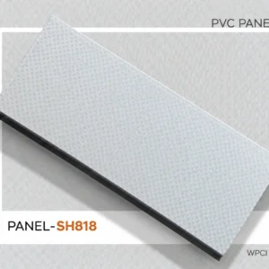 PVC Decorative Wall Panel SH818 | Elegant White Textured Finish | 10ft x 10inch