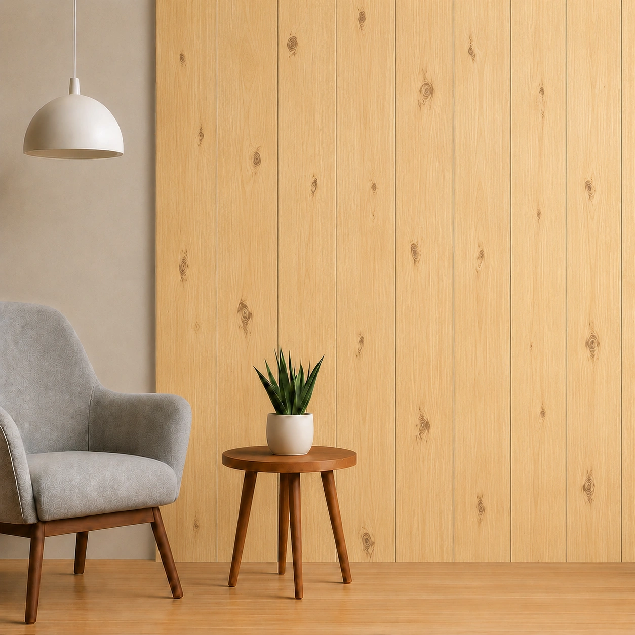 PVC Wooden Wall Panel SH9488 | Natural Light Oak Wood Grain Finish | 10ft x 10inch PVC Wooden Wall Panel SH9488 | Natural Light Oak Wood Grain Finish | 10ft x 10inch - Image 2