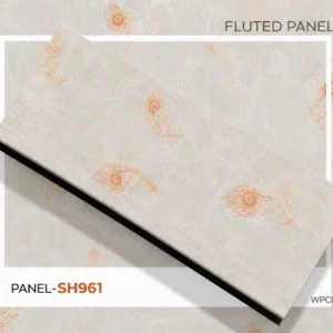 PVC Decorative Wall Panel SH961 | Elegant Feather Print Finish | 10ft x 10inch