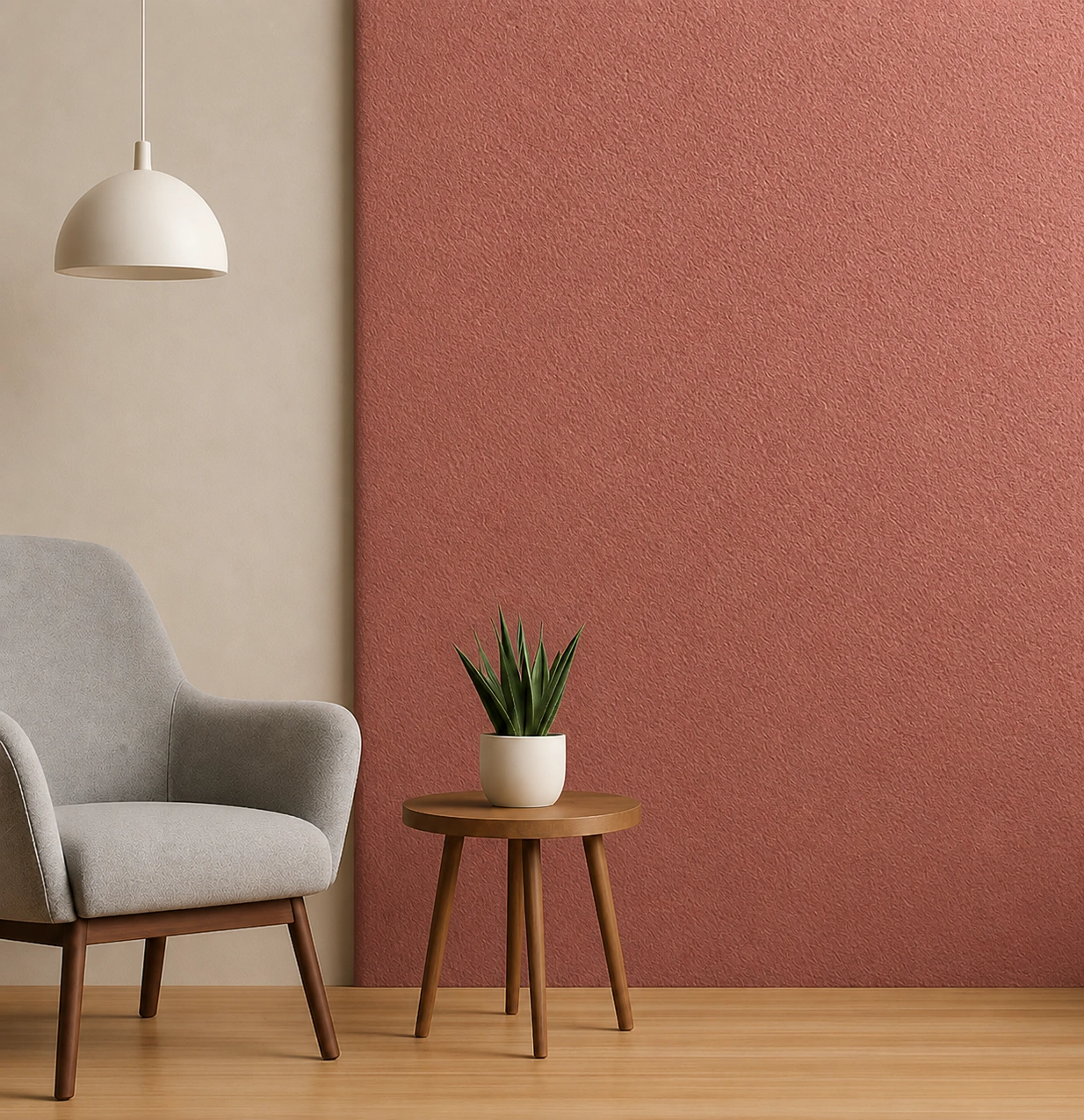 Premium Textured PVC Wall Panel – Terracotta Finish (SL-1365) | 10 ft x 10 in - Image 2