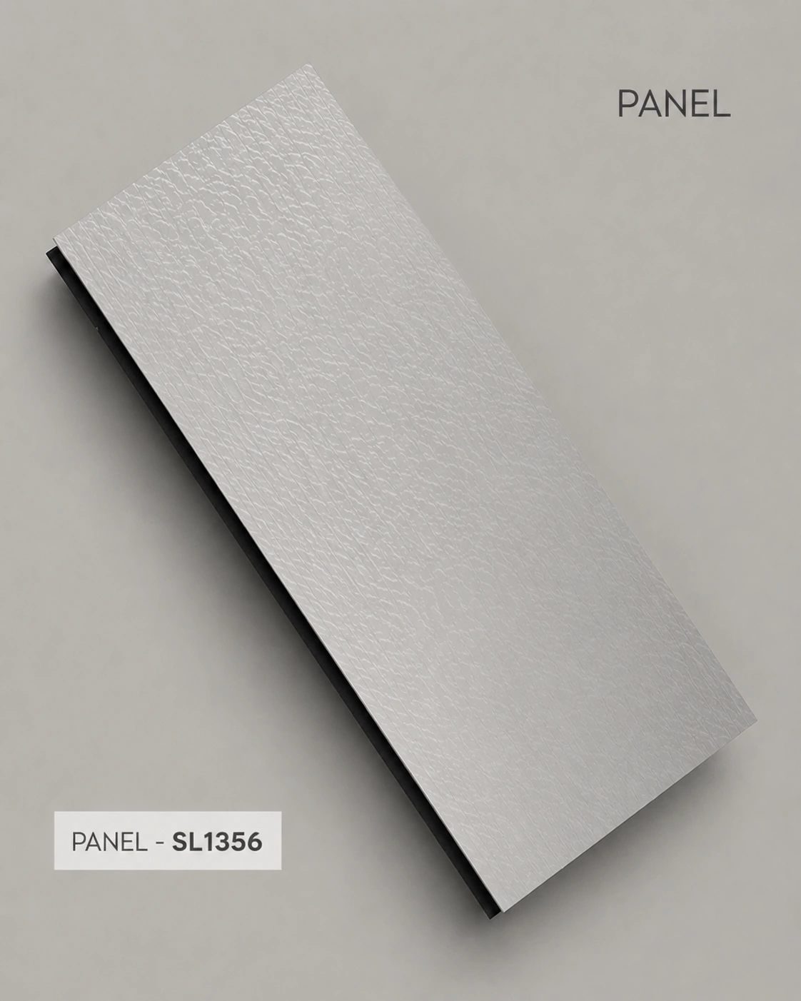 Premium Textured White PVC Wall Panel – SL1356 | 10 ft x 10 in