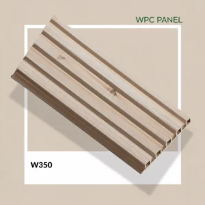 Premium Natural Oak Wood Finish WPC Fluted Louver Panel – W350 | 9.5 ft x 6 in | 23 mm Thick